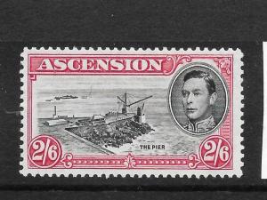 ASCENSION ISLAND  1938-53  2/6  KGVI  PICTORIAL  MLH  P13    SG 45c