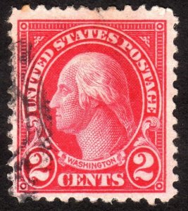 1923, US 2c, Washington, Used, Sc 554