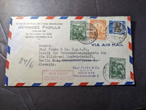 1935 Colombia Airmail Cover Bogota to Berlin N4 Germany