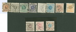 Sweden #17-27  Single (Complete Set)