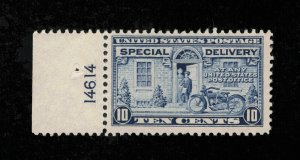 EXCEPTIONAL GENUINE SCOTT #E12a F-VF MINT OG NH DEEP ULTRAMARINE PLATE #14614