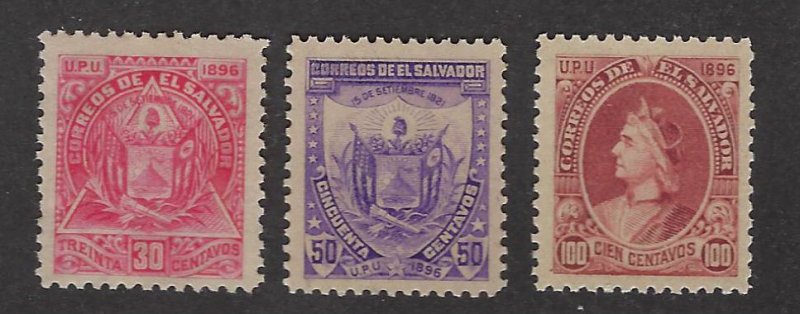 El Salvador SC#168-170 Mint F-VF SCV$50.00...Worth a Close Look!!