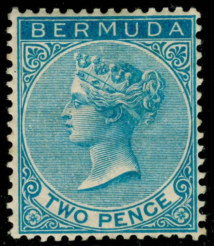 BERMUDA SG25, 2d blue, M MINT. Cat £70.