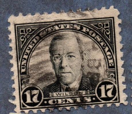 US Scott #623 17c Woodrow Wilson (1925) Used