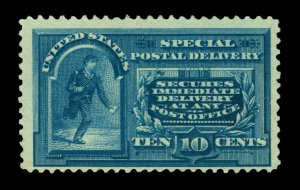 US 1895  SPECIAL DELIVERY  10c blue  Scott # E5  mint MLH F/VF