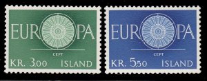 Iceland 327 - 328 MNH