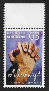 Caribbean Netherlands #8 63c Always In My Prayers ~ MNH