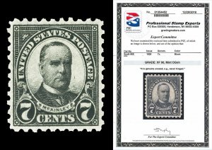 Scott 588 1926 7c McKinley Perf 10 Mint Graded XF 90 NH with PSE CERT