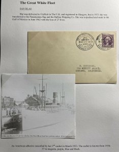 1933 USA SS San Blas Paqueboat United Fruit UFC Cover To Oakland Ca