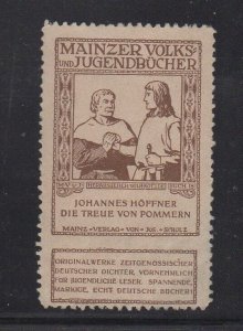 German Advertising Stamp- Folk & Young People's Books - Loyal One from Pommern