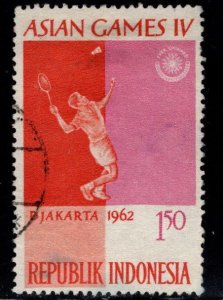 Indonesia Scott 562 Used Asian Games Badminton stamp