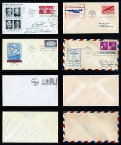 Lot of 4 Different First Day Covers from 1940 to 1943 - Lot # 2