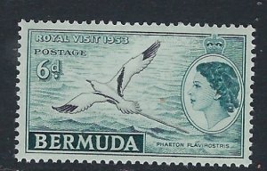 Bermuda 163 MNH 1953 Royal Visit (ak3133)