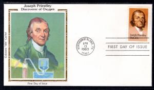 US 2038 Joseph Priestly Colorano U/A FDC