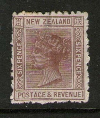 New Zealand 1895 SG 243 Perf.11 MH - small thin Sport back