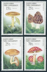 Turkish Cyprus 429-432,MNH.Michel 444-447. Mushrooms 1997.