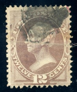 US Stamp #151 Henry Clay 12c - PSE Cert - USED - CV $200.00 - See Description