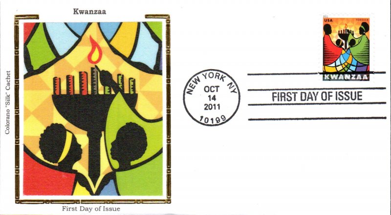 #4584 Kwanzaa Colorano FDC