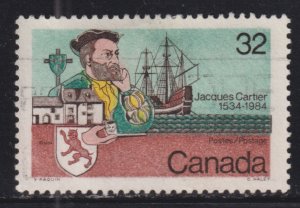 Canada 1011 Jacques Cartier and Ship 32¢ 1984