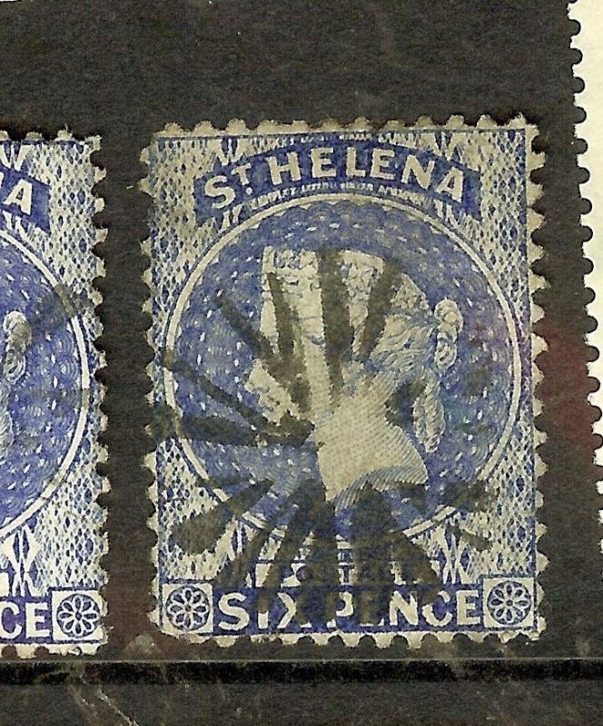 ST HELENA (P2112BB) QV 6D   SG16A CORK  CANCEL  VFU  COPY 2