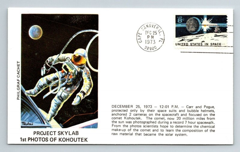 1973 Project Skylab - 1st Photos of Kohoutek - Philgraf Cachet - F2631