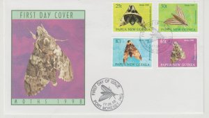 PAPUA NEW GUINEA First Day Cover Moths. 1998
