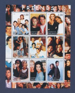 TAJIKISTAN - MNH S/S - Friends TV show - Matthew Perry, Jennifer Anniston