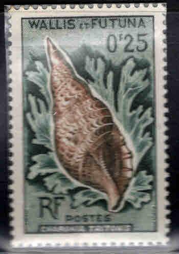 Wallis and Futuna Islands Scott 159 MNH** Shell stamp