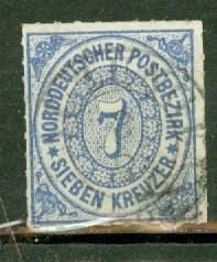 North German Confederation 10 used CV $11