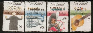 NEW ZEALAND SG1407/10 1986 MUSIC IN NEW ZEALAND MNH