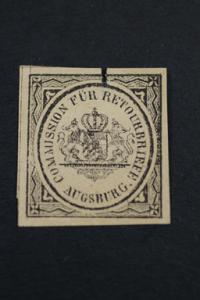 Bavaria Commission fuer Retourbriefen Augsburt. 1865-70.