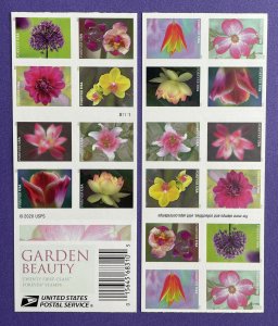 Scott 5558-5567 (5567a) GARDEN BEAUTY  Booklet of 20 US Forever Stamps MNH 2021