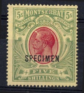 Montserrat 1916 MCA 5s sg59 ovpt Specimen fine unused