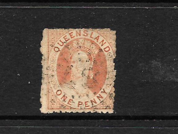 QUEENSLAND 1862-67  1d     QV    FU    SG 22