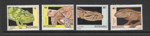 BOTSWANA - CLEARANCE #243-6 REPTILES MNH