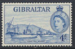Gibraltar  SG  151  Ultramarine  SC# 138  MNH  1953  see scans / details