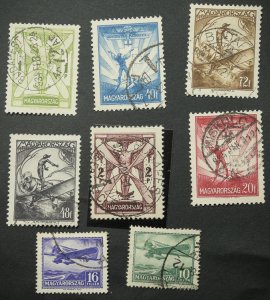 Hungary #C26-C33 USED low values up to C34