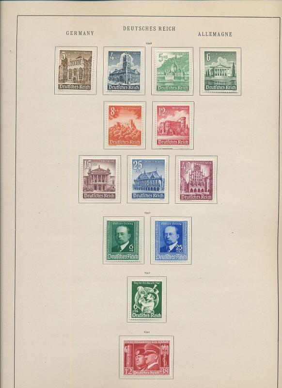 Germany Reich 1939/42 MH Collection (Appx 80+Items) Ac 1345