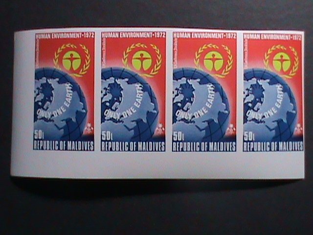 ​MALDIVES -1972-SC# 415 UN CONFERENCE FOR HUMAN ENVIRONMENTS MNH IMPERF- BLOCK