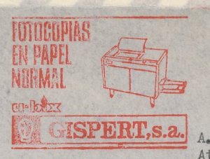 Meter cover Spain 1975 Photocopier - Gispert