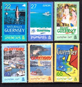 Guernsey 2003 Poster Art - EUROPA Complete Mint MNH Set SC 801-806