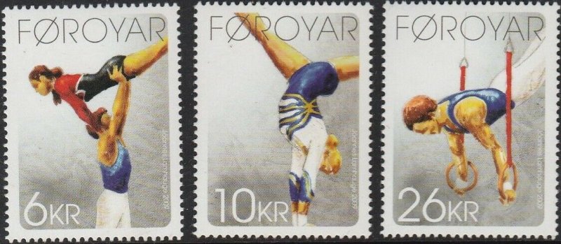 Faroe Islands 2009 #514-6 MNH. Gymnastics