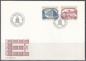 Liechtenstein Scott 636-7 FDC - 1978 Europa Issue