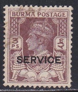 Burma # O28, Used