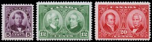 Canada Scott 146-148 (1927) Mint NH VF Complete Set, CV $75.25 C