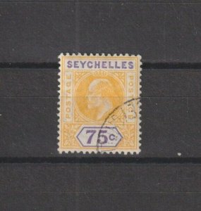 SEYCHELLES 1906 SG 68 USED Cat £55