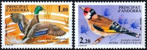 ANDORRA FRENCH 1985 FAUNA Animals: Birds. Complete set, MH