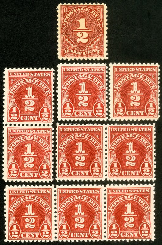 US Stamps # J69 MNH F-VF Lot Of 10 Scott Value $95.00