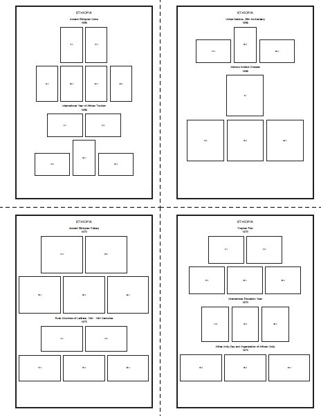 ETHIOPIA STAMP ALBUM PAGES 1894-2011 (180 PDF digital pages)