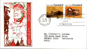 Canada 1972 FDC - Canadian Indians - Ottawa, Ont - J4025